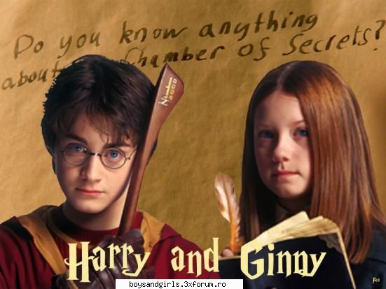 nici mie nu-mi place k ramane cu harry, dar la sfarsitul cartii a6-a se despart ginny